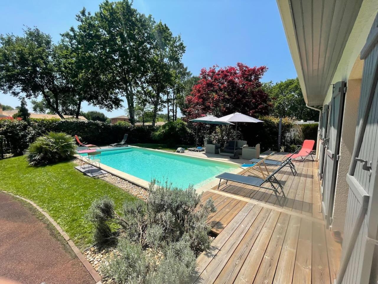 Villa Avec Piscine Andernos Les Bains Luaran gambar